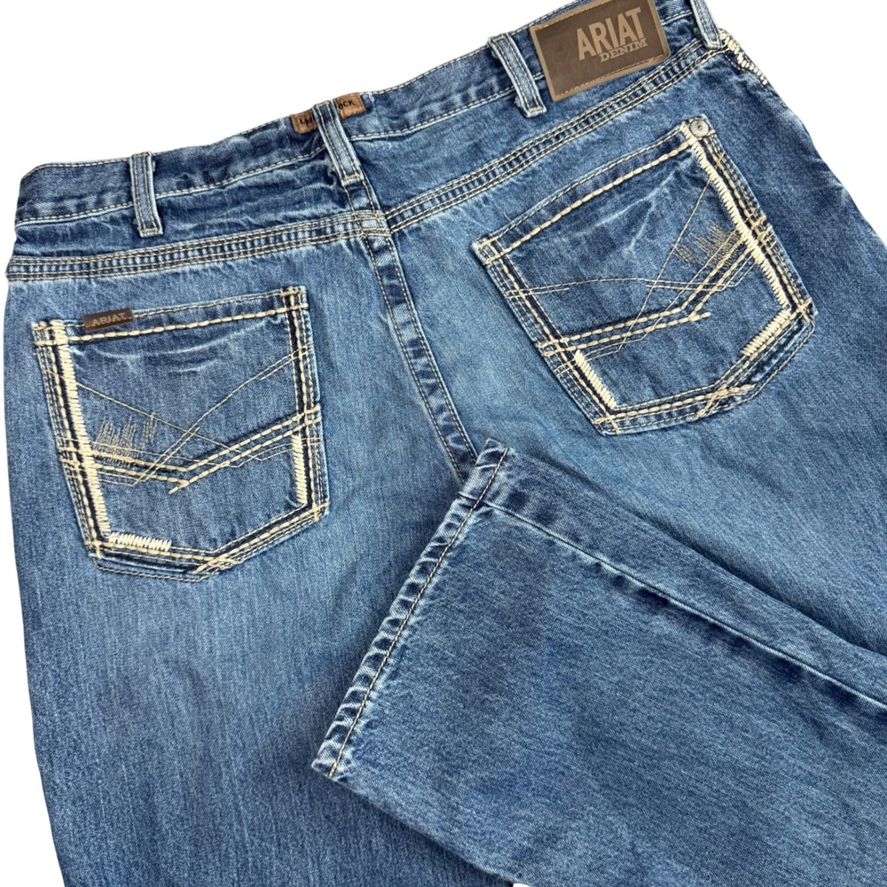 Ariat M5 Ridgeline Stackable Straight Leg Jeans Men 38x34 Gambler Blue Denim